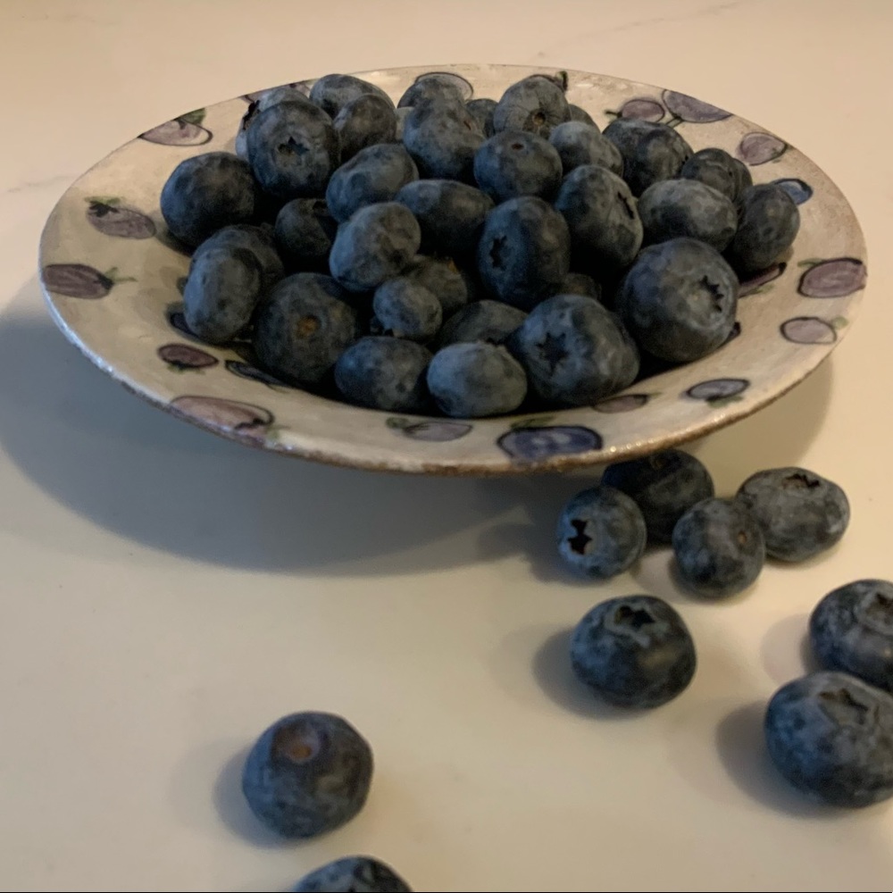 Blueberry Dish Hand Crafted